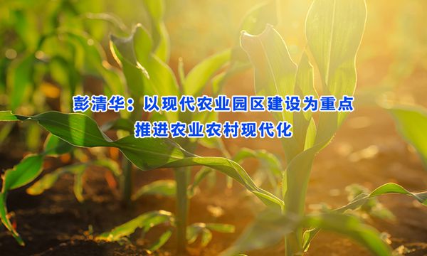 彭清华：以现代农业园区建设为重点推进农业农村现代化